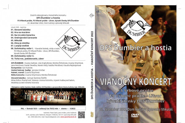 Obálka DVD - Vianočný koncert 2022